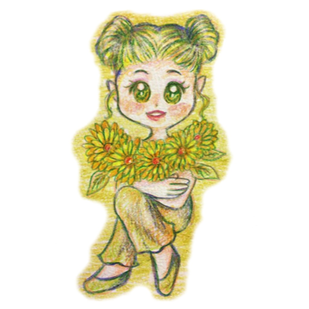 花の妖精アクリルブロック