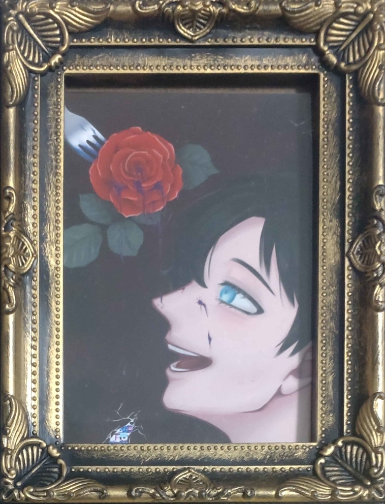 額付イラスト作品