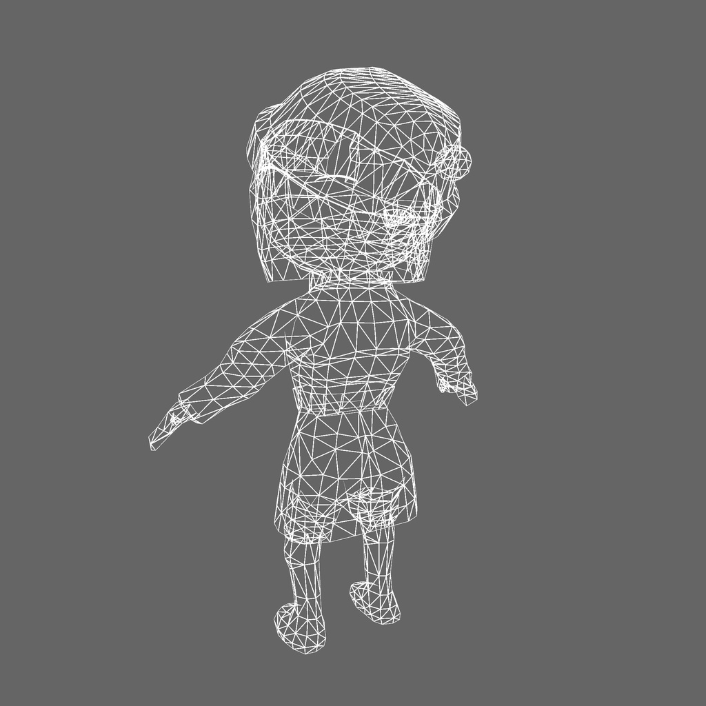 オリジナル3Dモデル「アイノ」