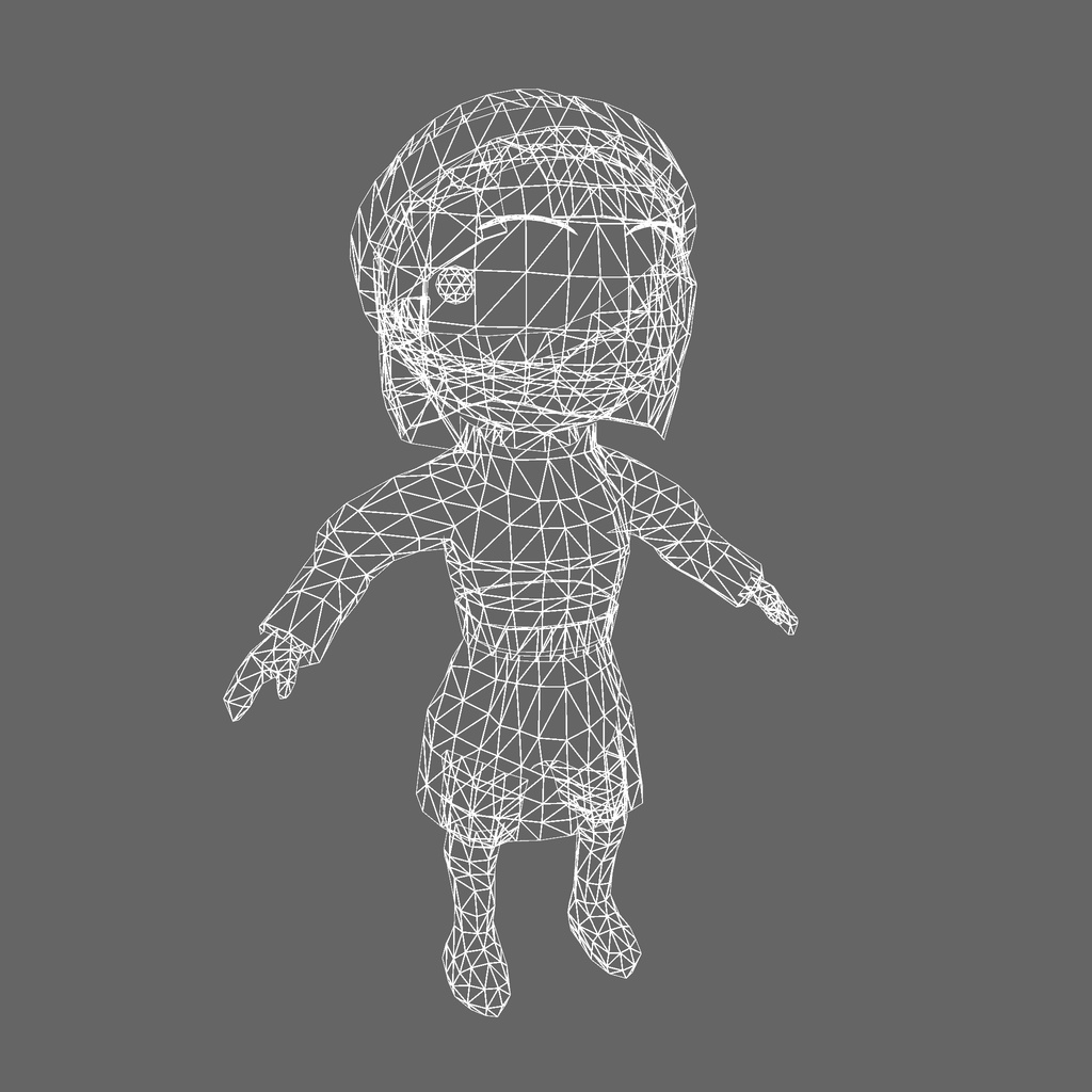 オリジナル3Dモデル「アイノ」