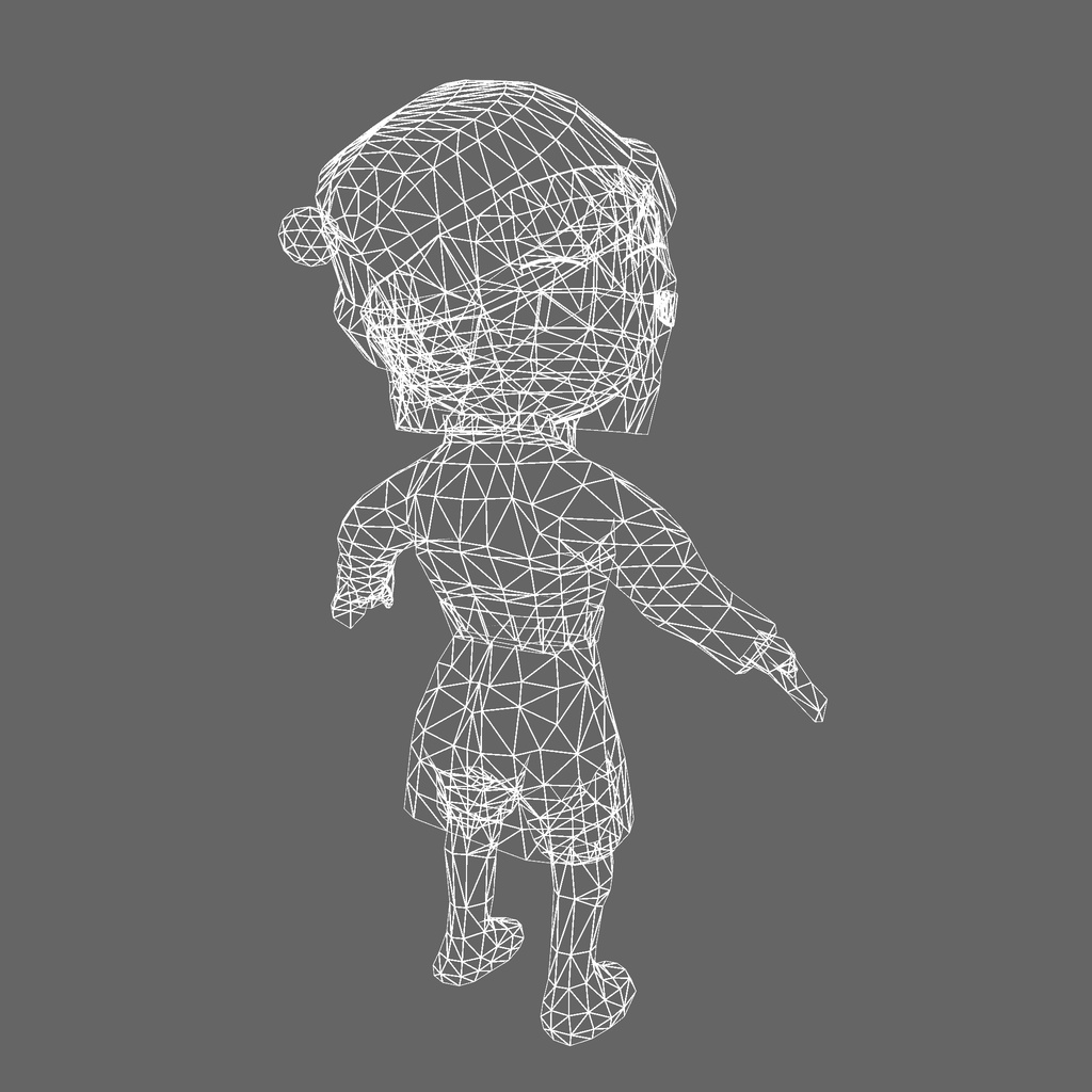 オリジナル3Dモデル「アイノ」