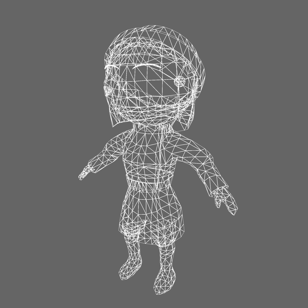 オリジナル3Dモデル「アイノ」