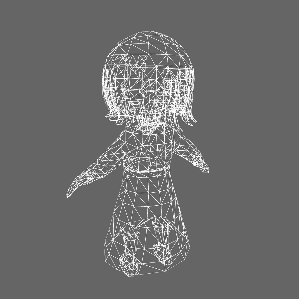 オリジナル3Dモデル「アナ」