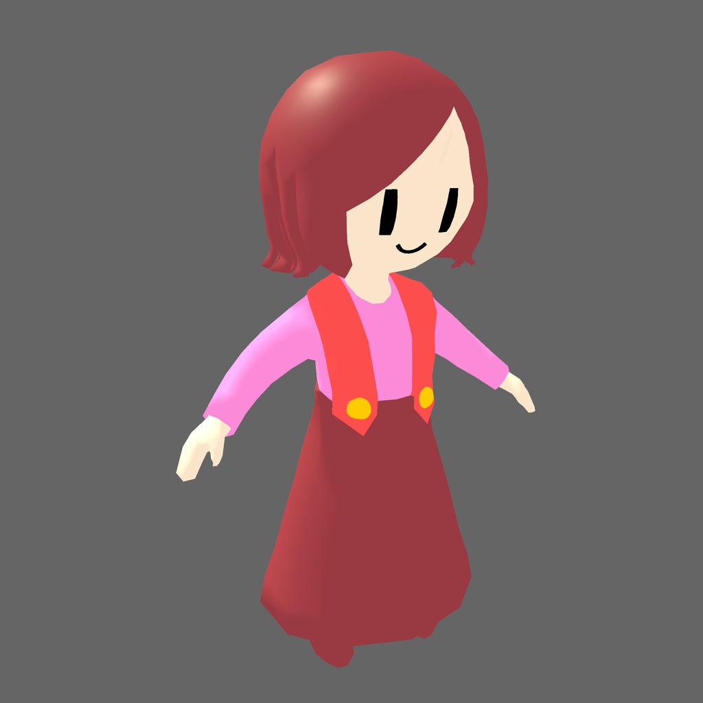 オリジナル3Dモデル「アナ」