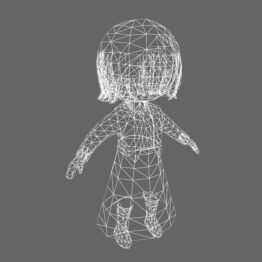 オリジナル3Dモデル「アナ」