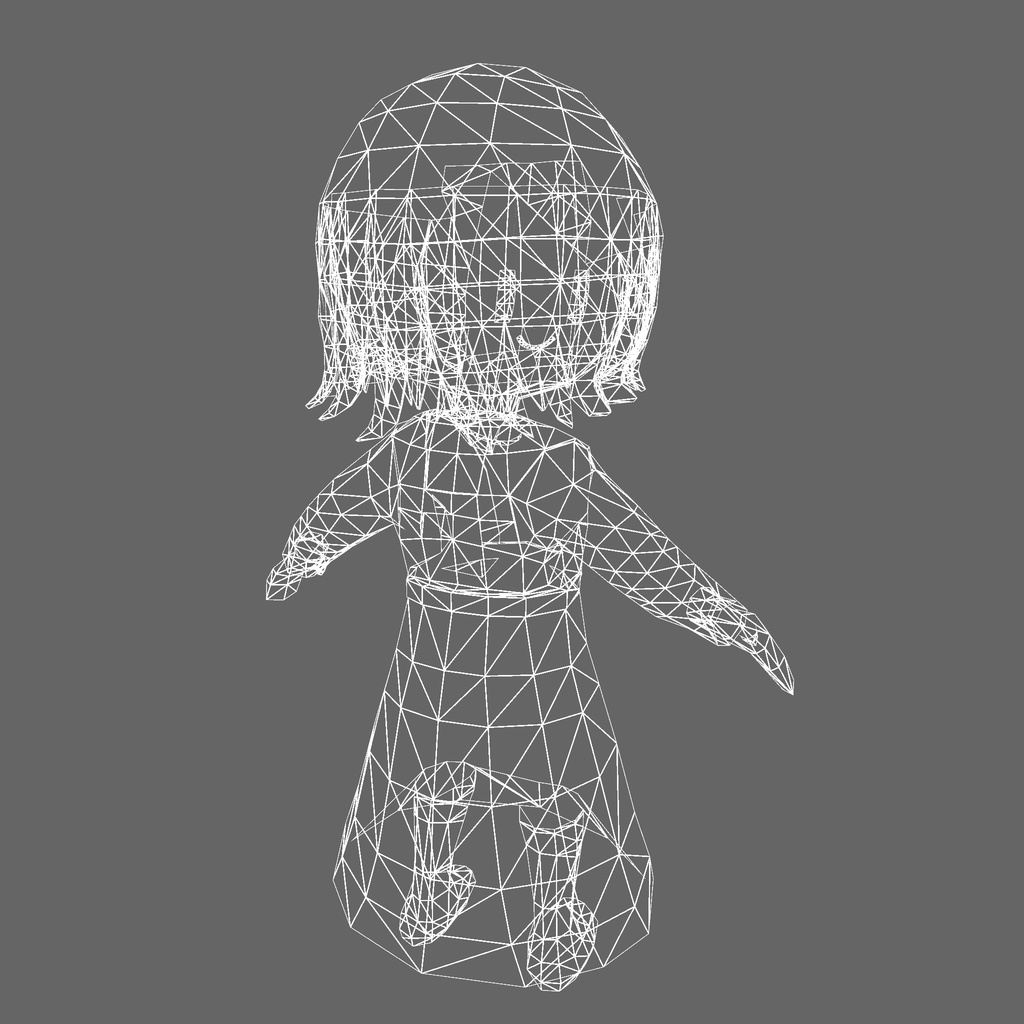 オリジナル3Dモデル「アナ」