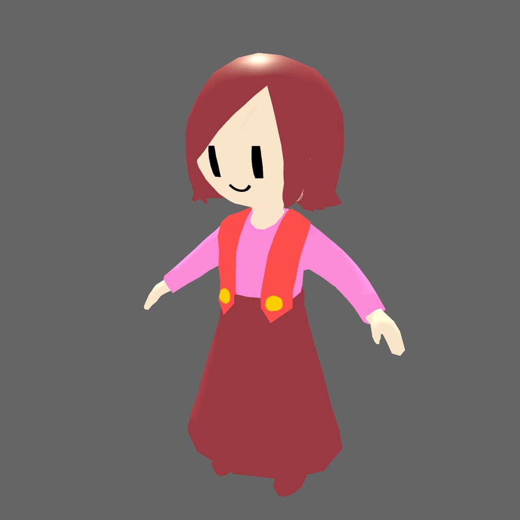 オリジナル3Dモデル「アナ」