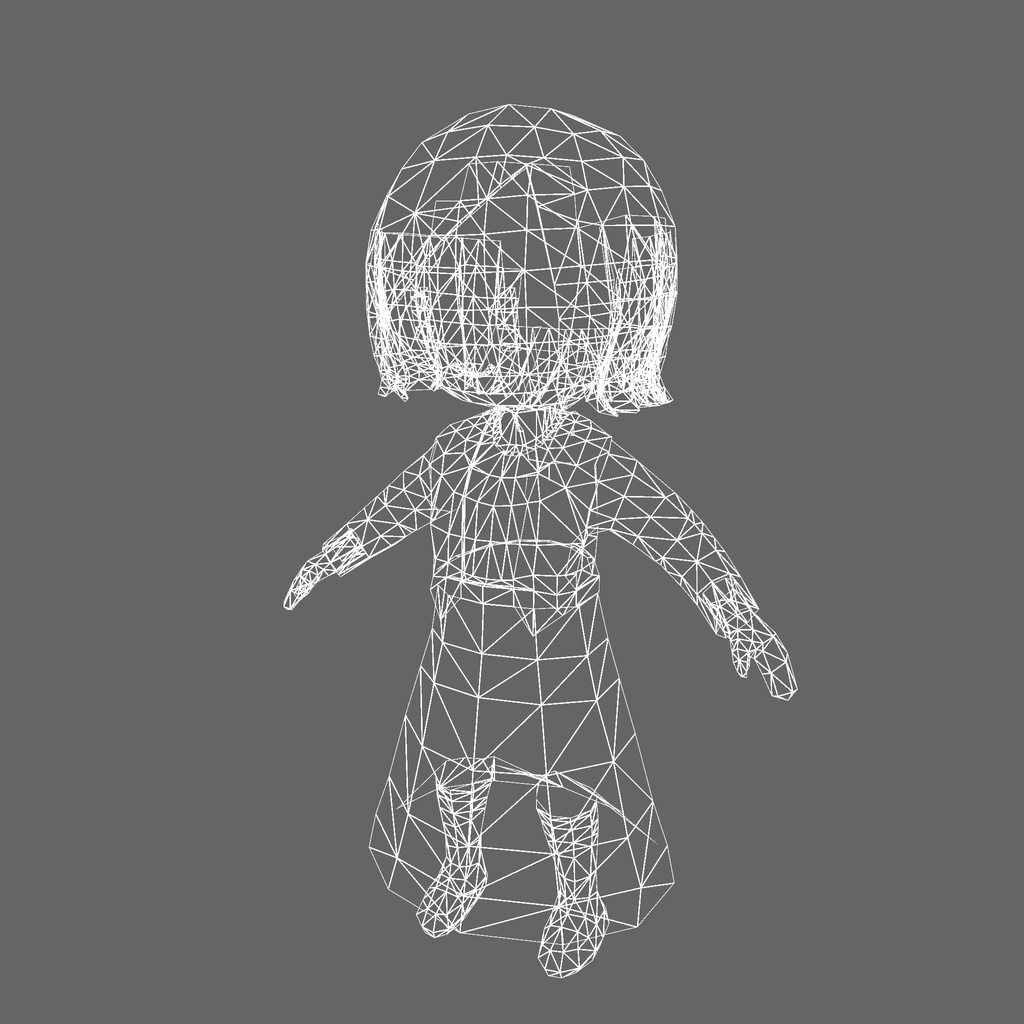 オリジナル3Dモデル「アナ」