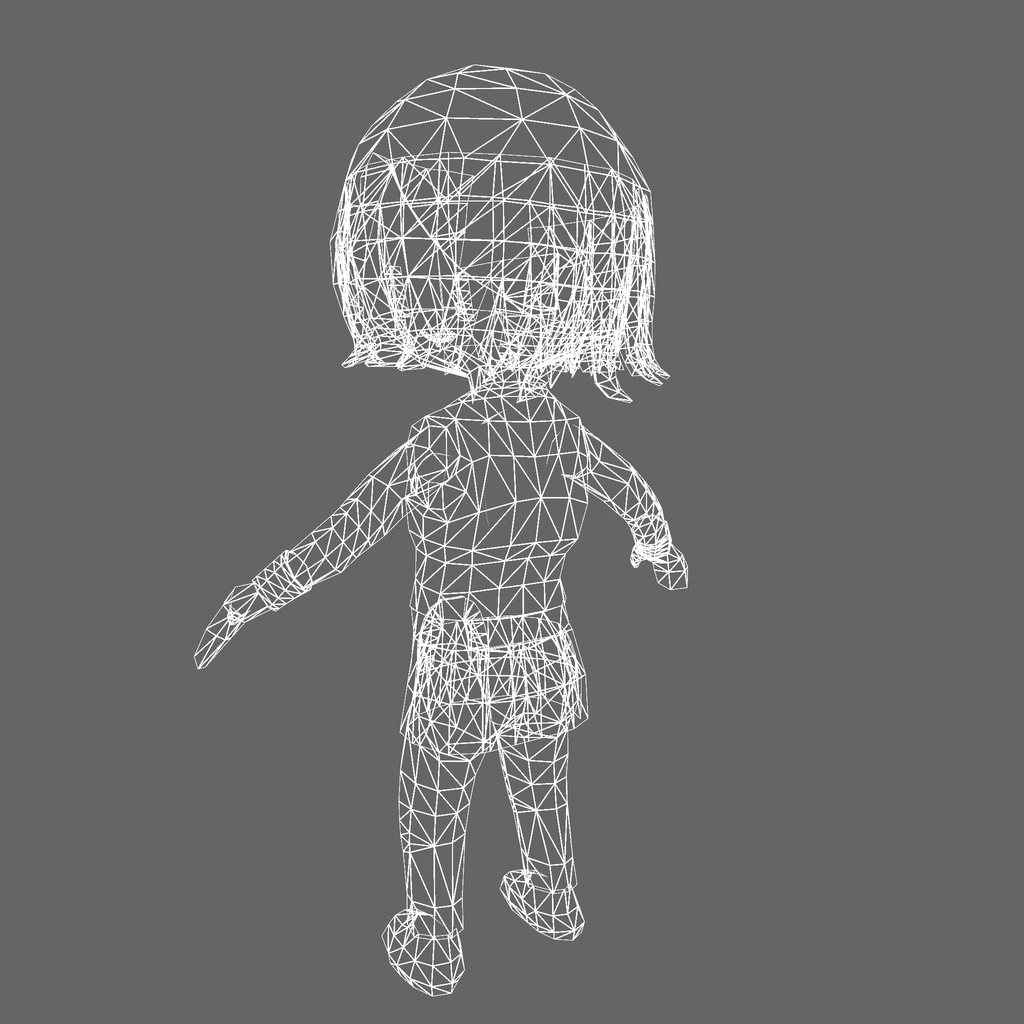 オリジナル3Dモデル「アナ - 空手ver - 」