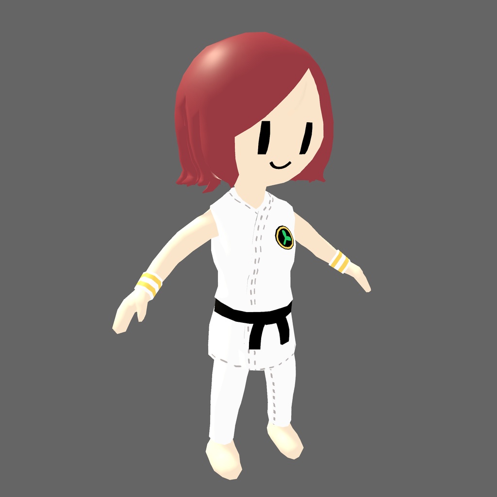 オリジナル3Dモデル「アナ - 空手ver - 」