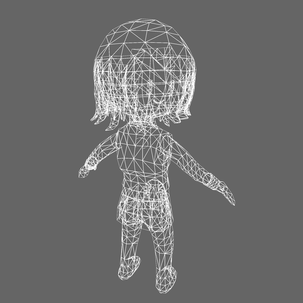 オリジナル3Dモデル「アナ - 空手ver - 」