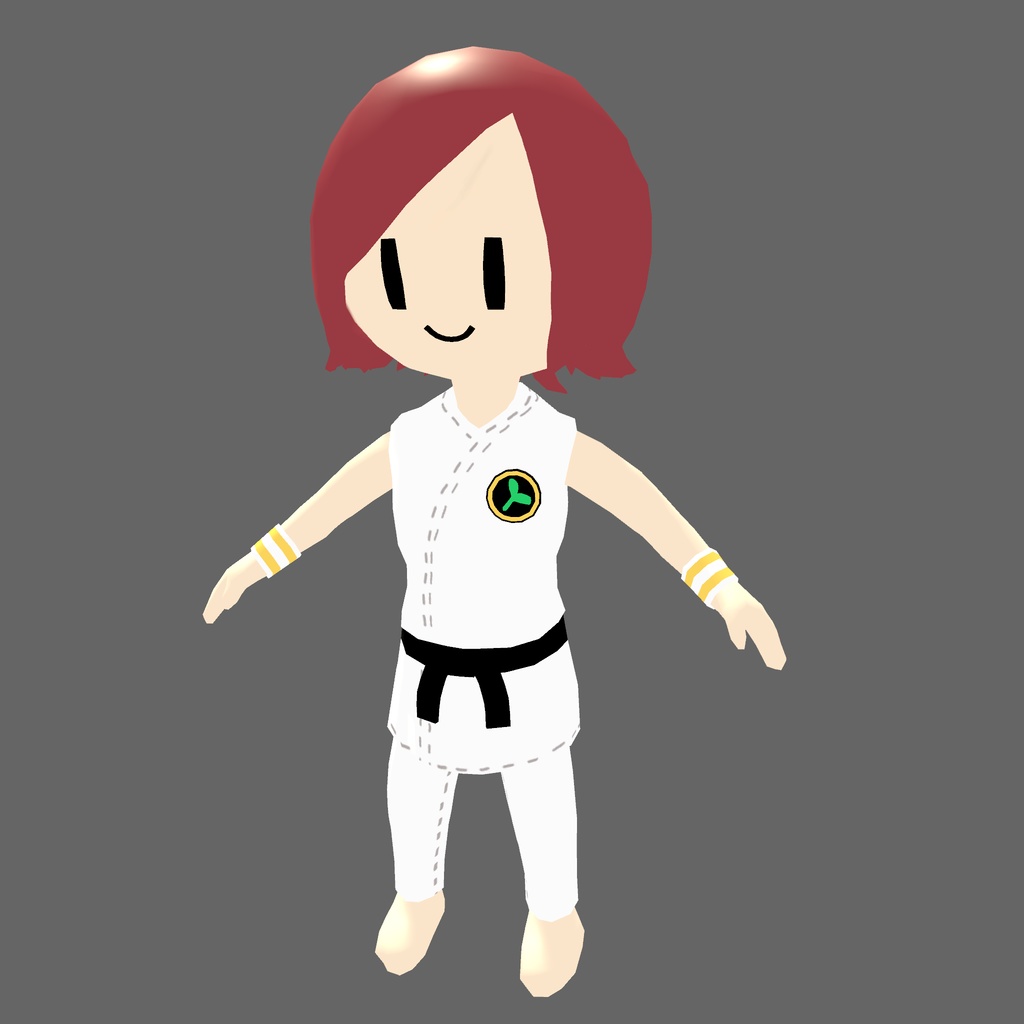 オリジナル3Dモデル「アナ - 空手ver - 」