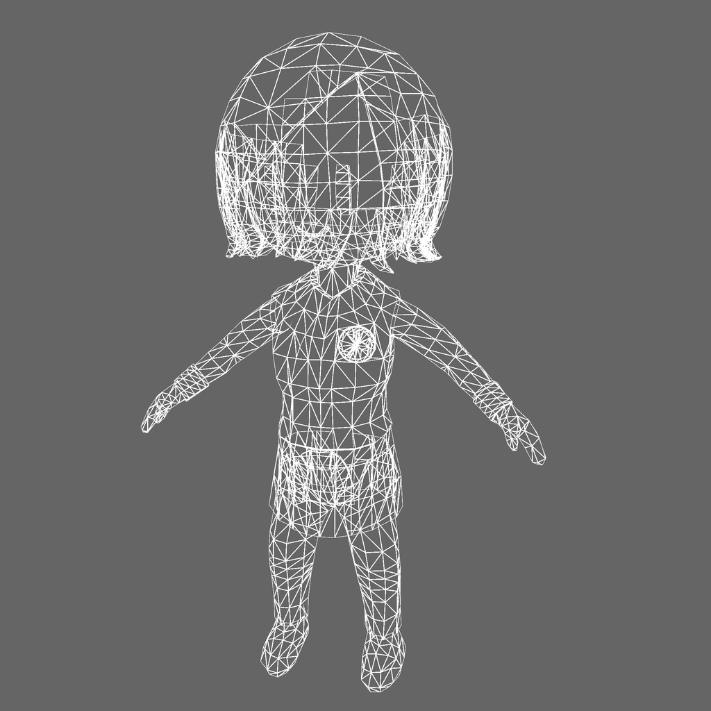 オリジナル3Dモデル「アナ - 空手ver - 」