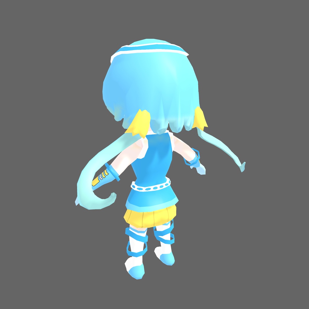 オリジナル3Dモデル「キュアキュアブルー」