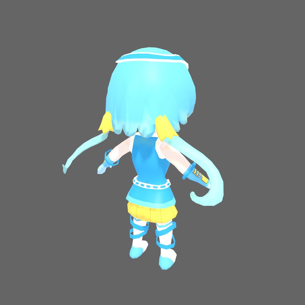 オリジナル3Dモデル「キュアキュアブルー」