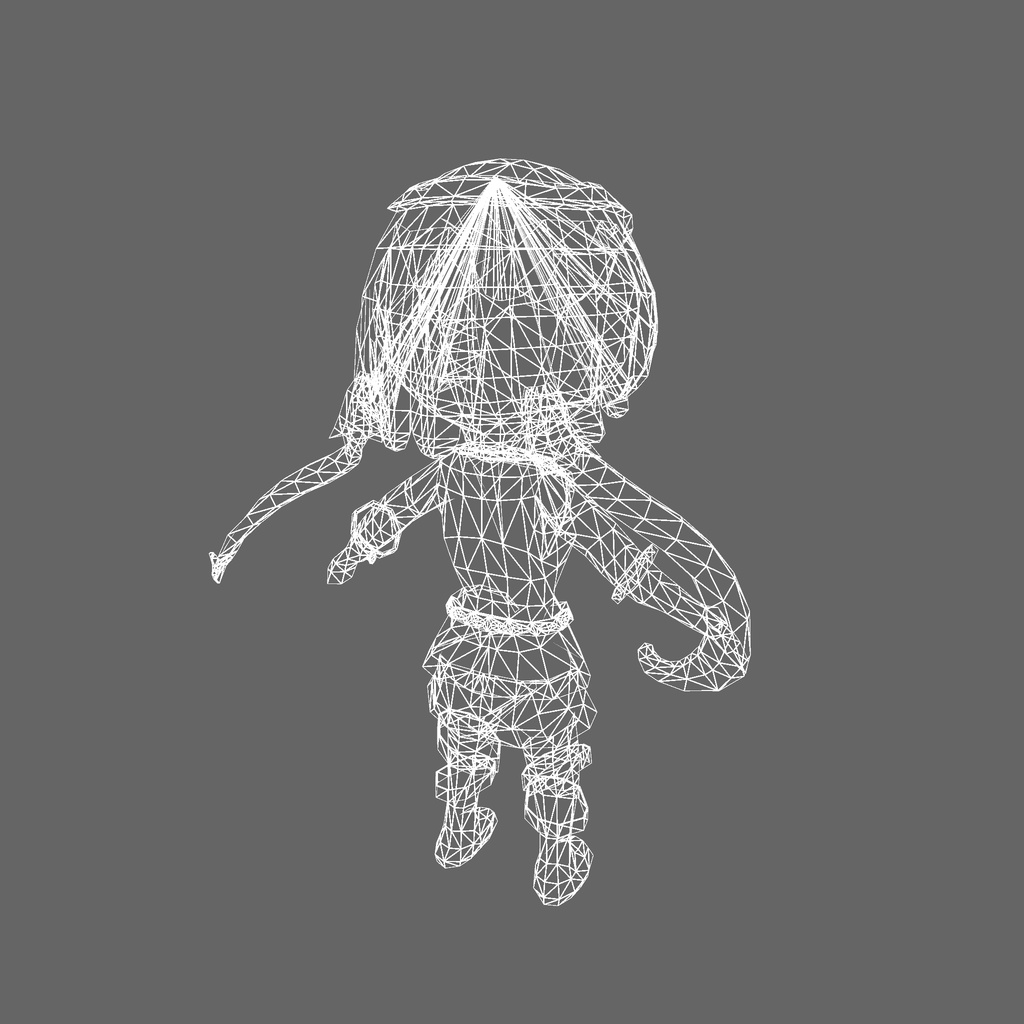 オリジナル3Dモデル「キュアキュアブルー」