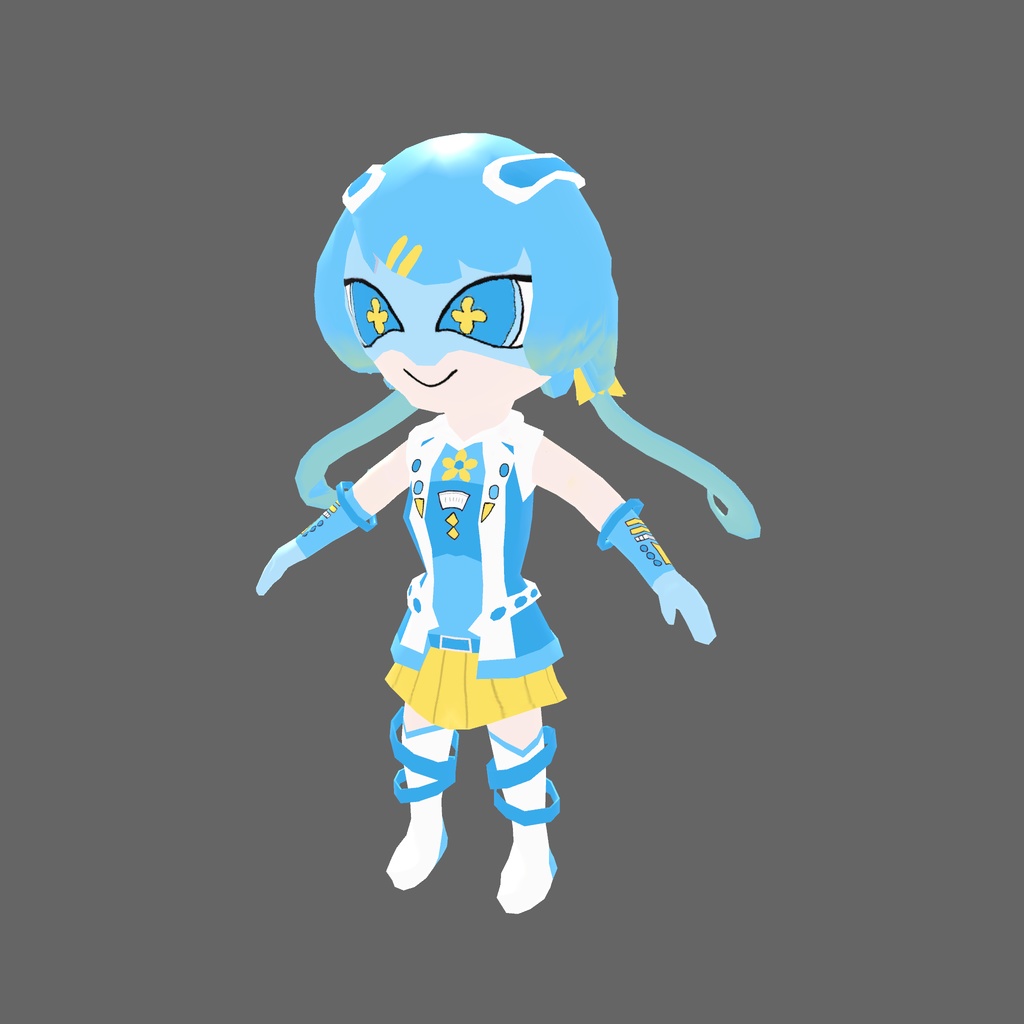 オリジナル3Dモデル「キュアキュアブルー」