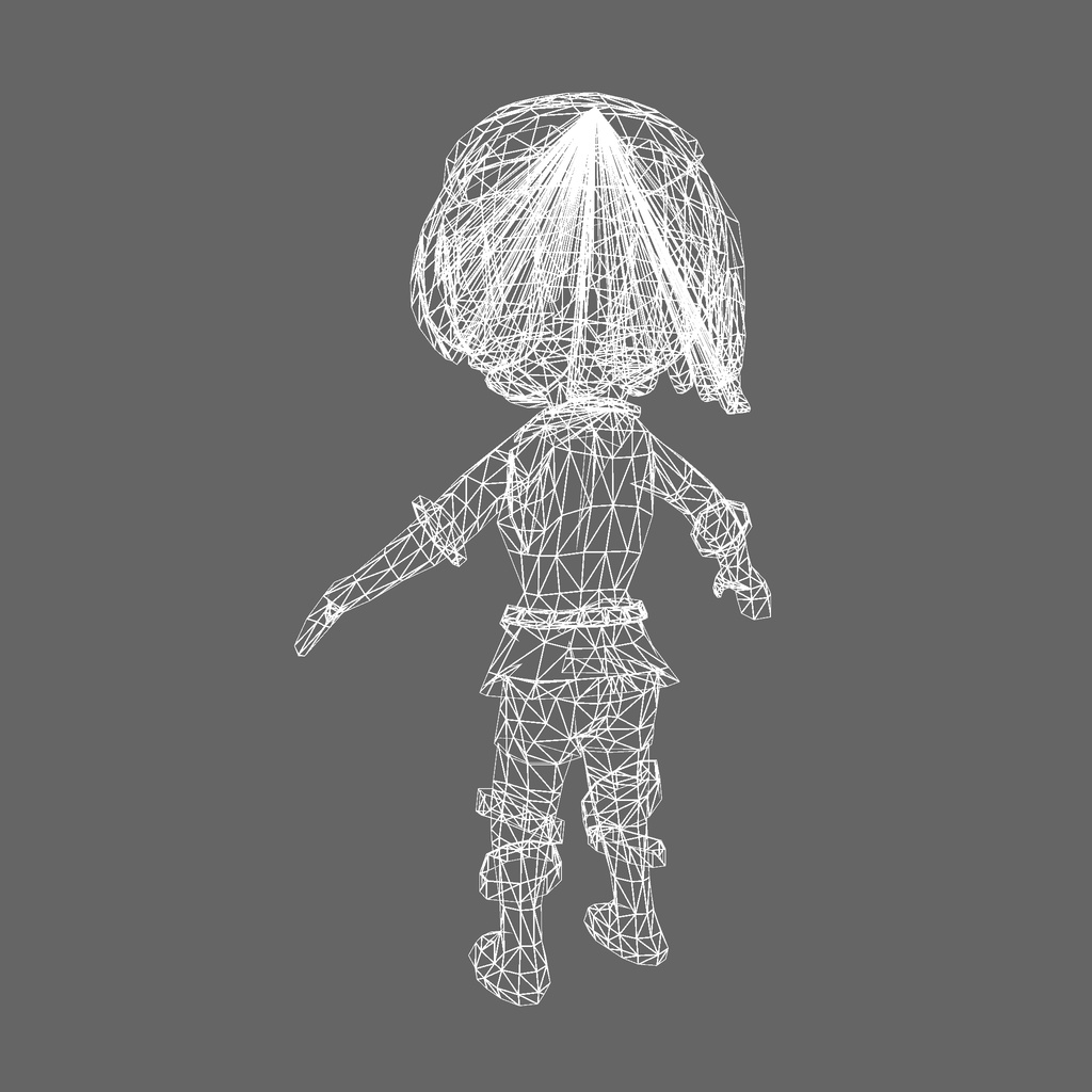 オリジナル3Dモデル「キュアキュアピンク」