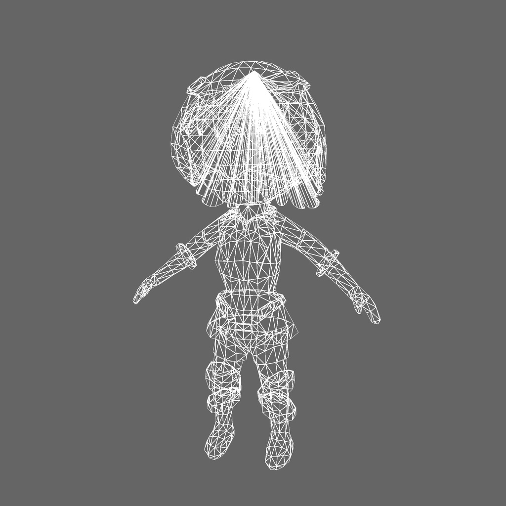 オリジナル3Dモデル「キュアキュアピンク」