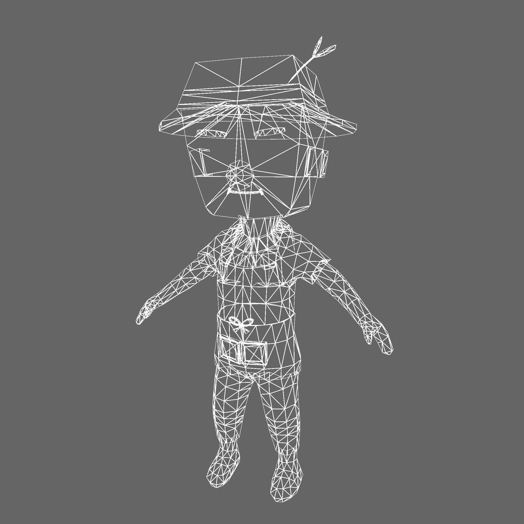 オリジナル3Dモデル「農家のおじさん」