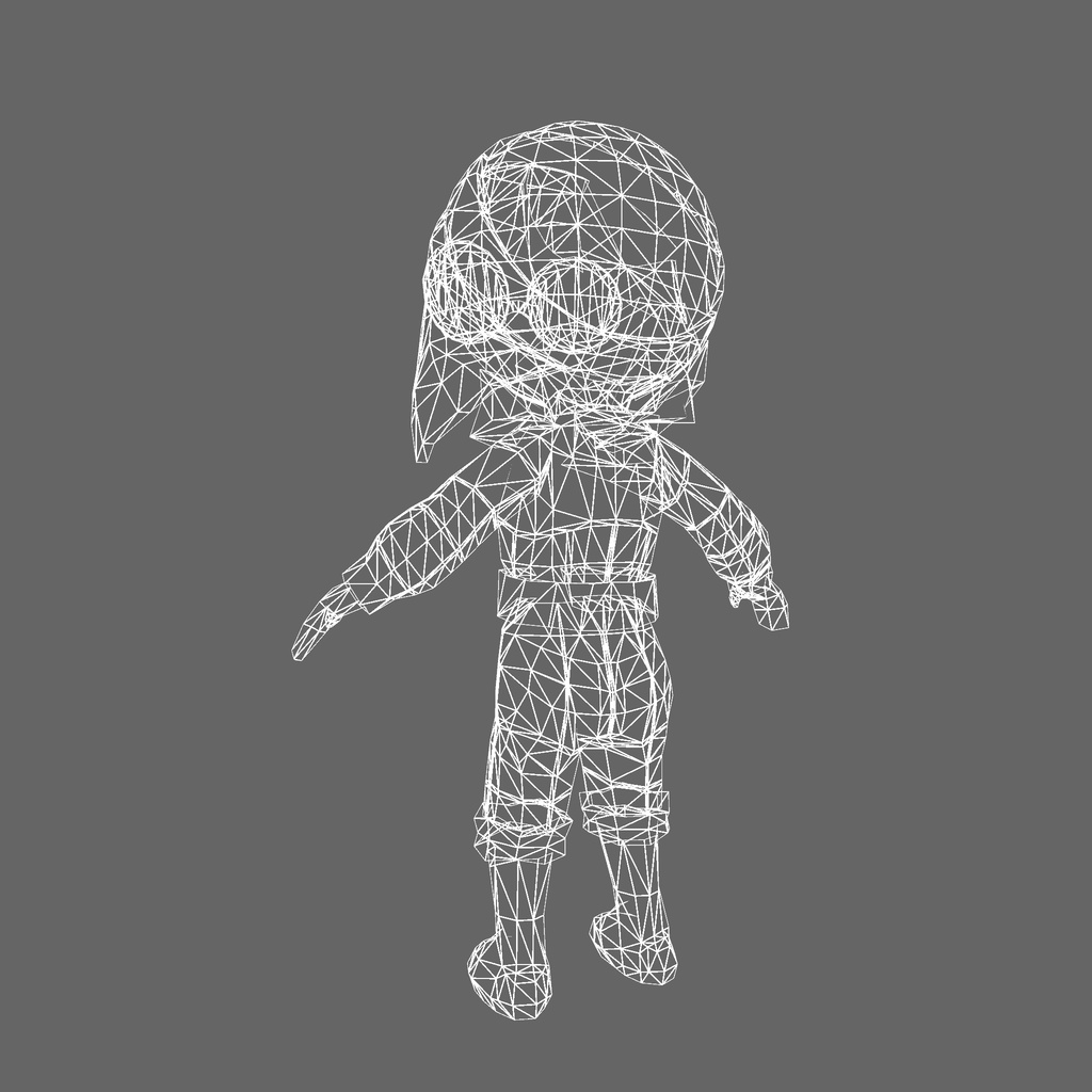 オリジナル3Dモデル「軍隊美女」