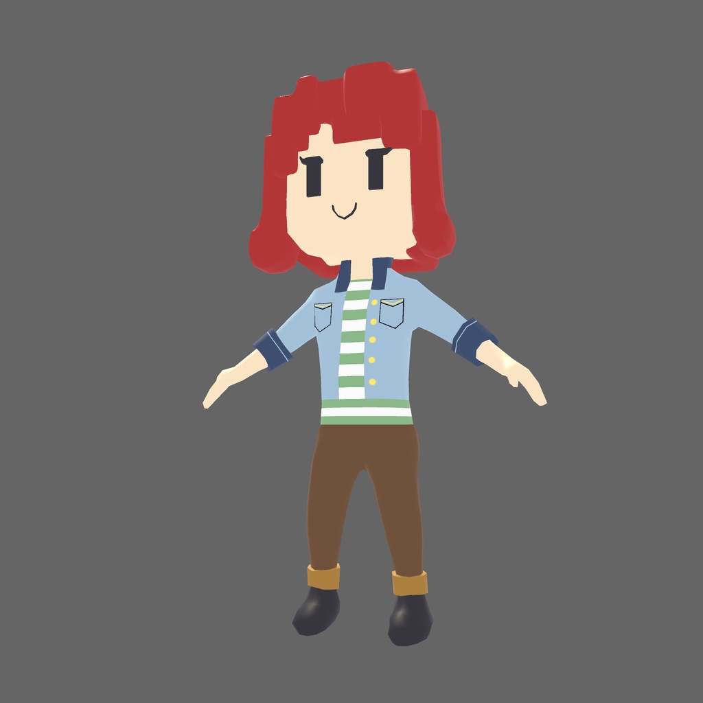 オリジナル3Dモデル「マインガール」