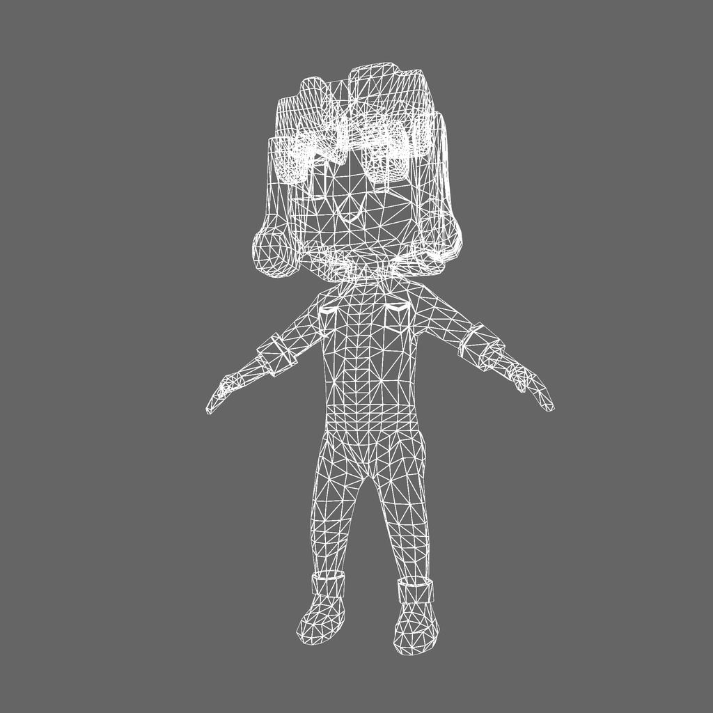 オリジナル3Dモデル「マインガール」