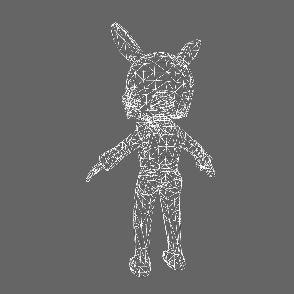 オリジナル3Dモデル「狂乱兎」