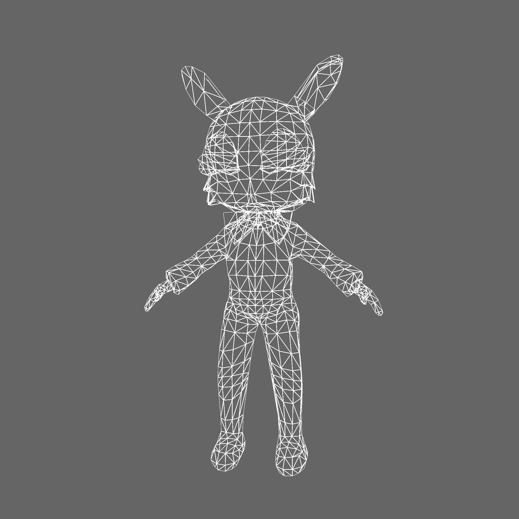 オリジナル3Dモデル「狂乱兎」