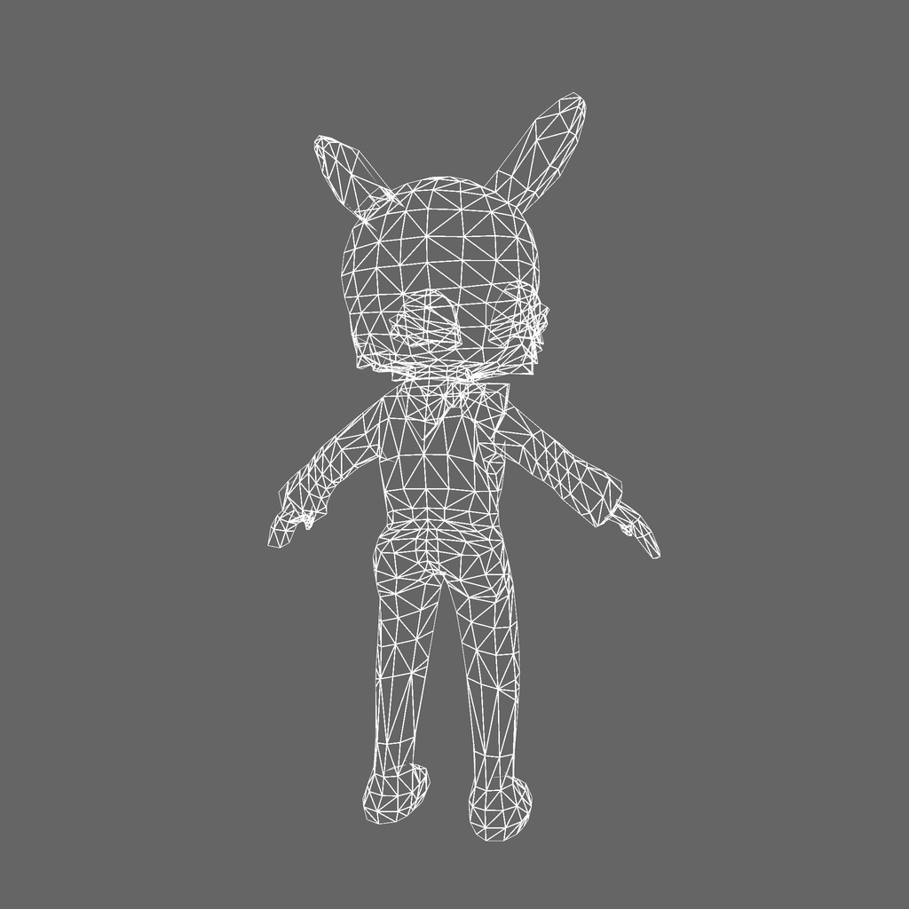 オリジナル3Dモデル「狂乱兎」