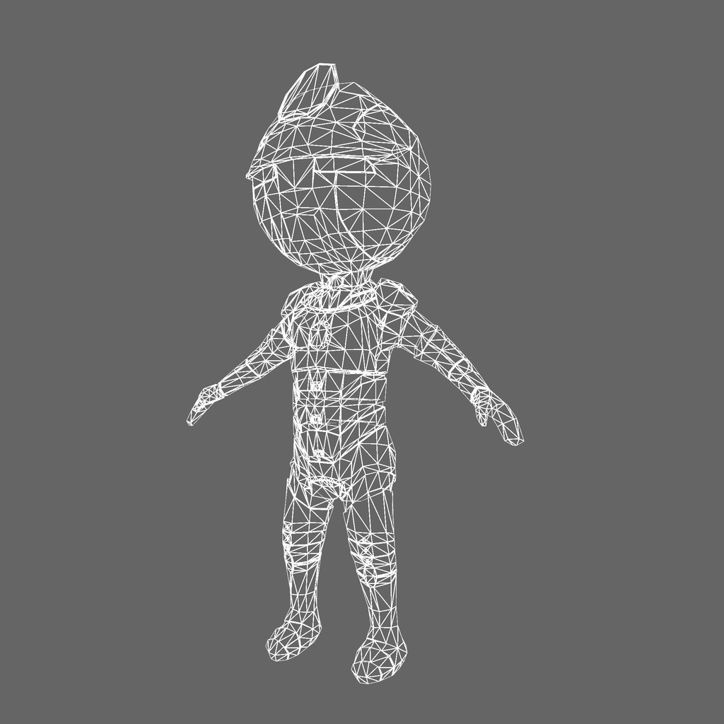 オリジナル3Dモデル「レッドヒーローロボ」