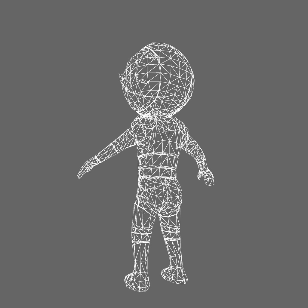 オリジナル3Dモデル「レッドヒーローロボ」