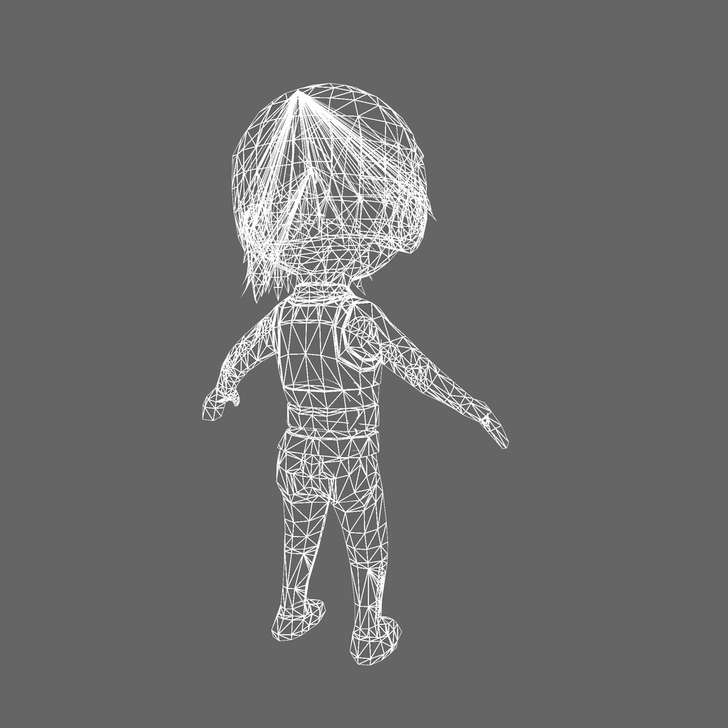 オリジナル3Dモデル「サイバーヒーロー」