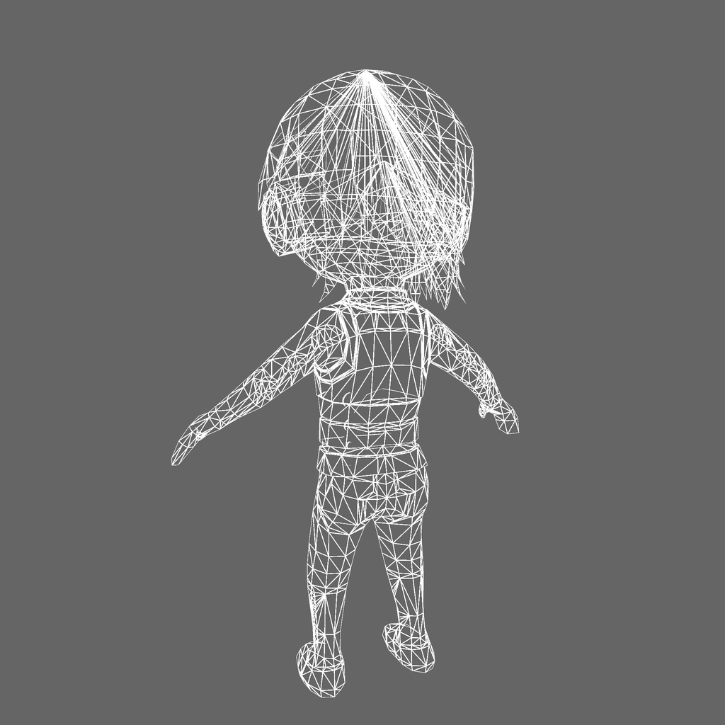 オリジナル3Dモデル「サイバーヒーロー」