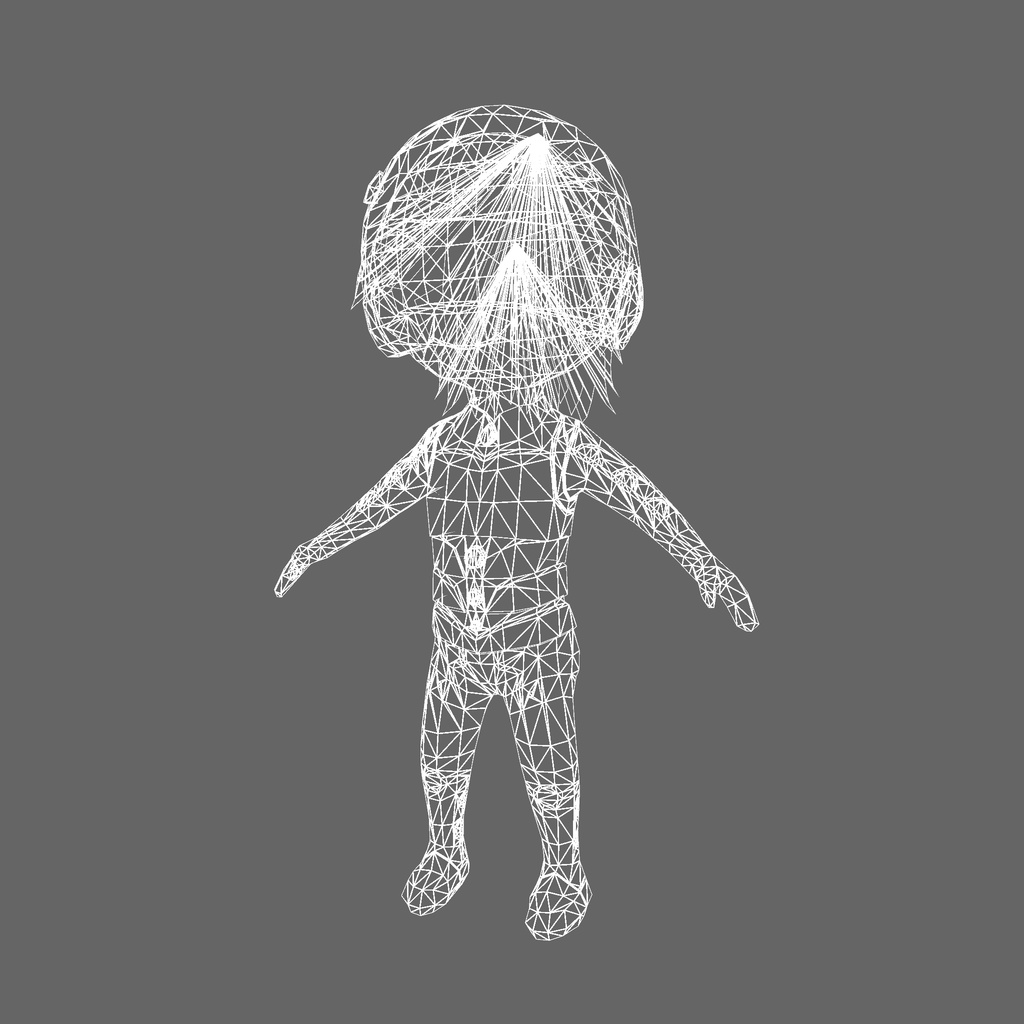 オリジナル3Dモデル「サイバーヒーロー」