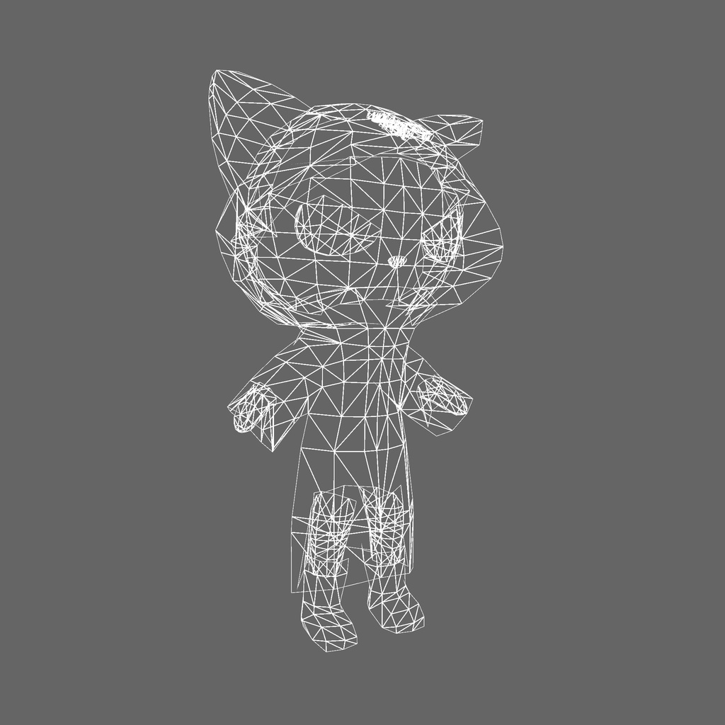 オリジナル3Dモデル「ダーク・サイバー・キャット」