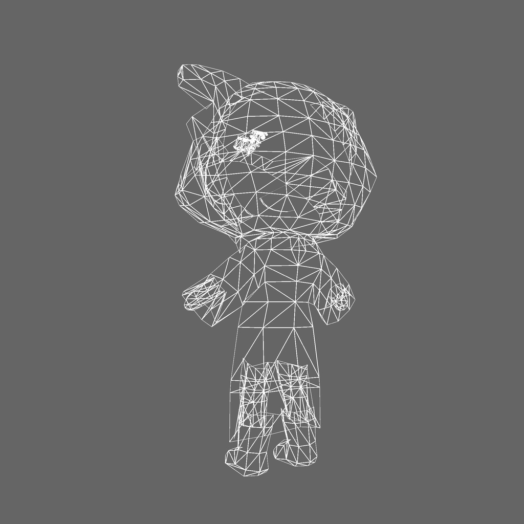 オリジナル3Dモデル「ダーク・サイバー・キャット」