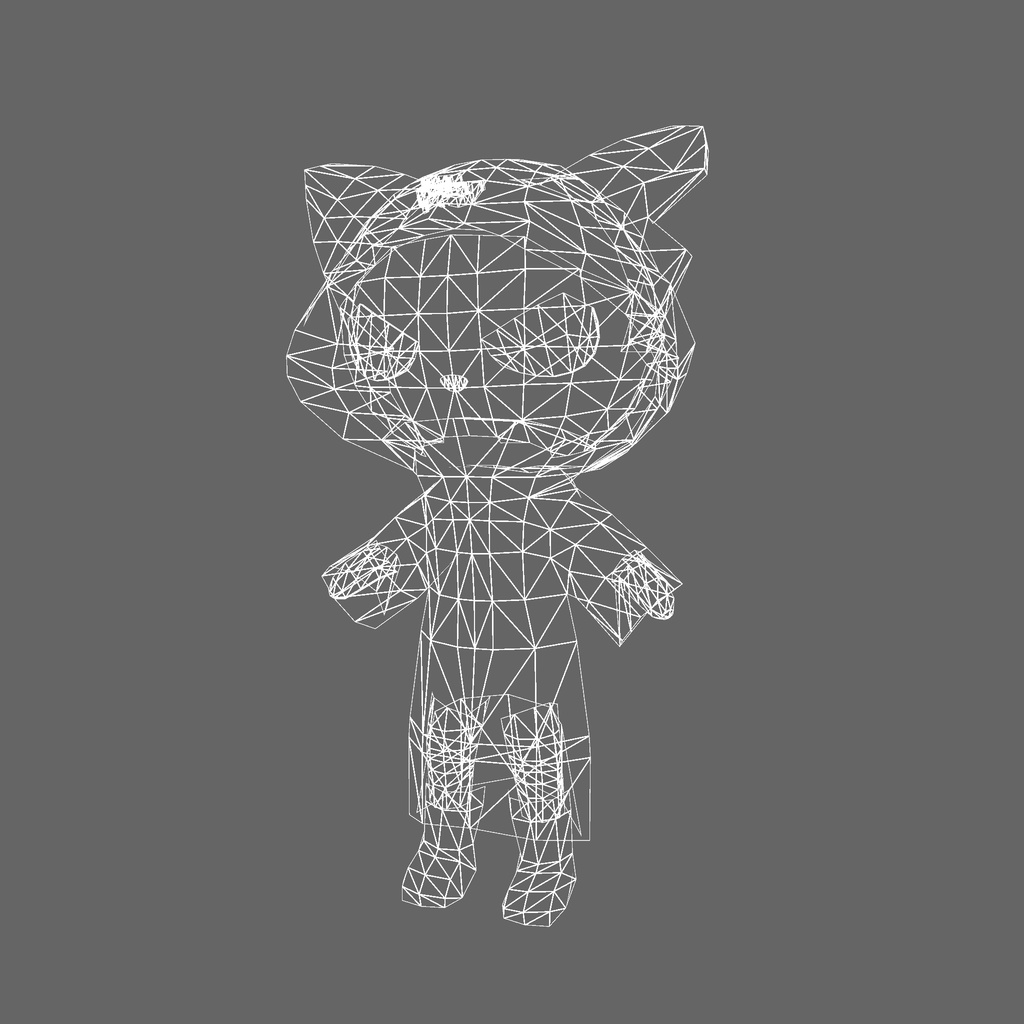 オリジナル3Dモデル「ダーク・サイバー・キャット」