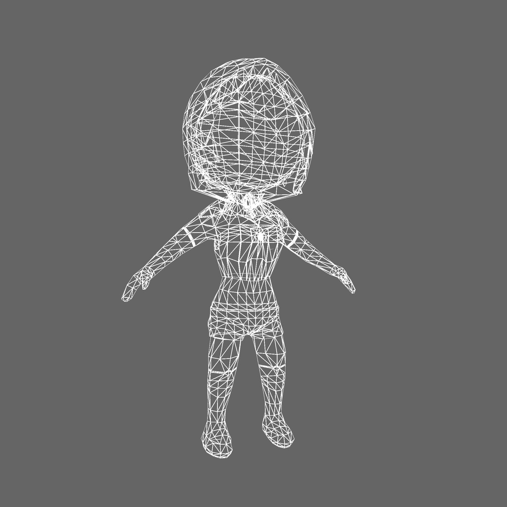 オリジナル3Dモデル「ダークマジックガール」