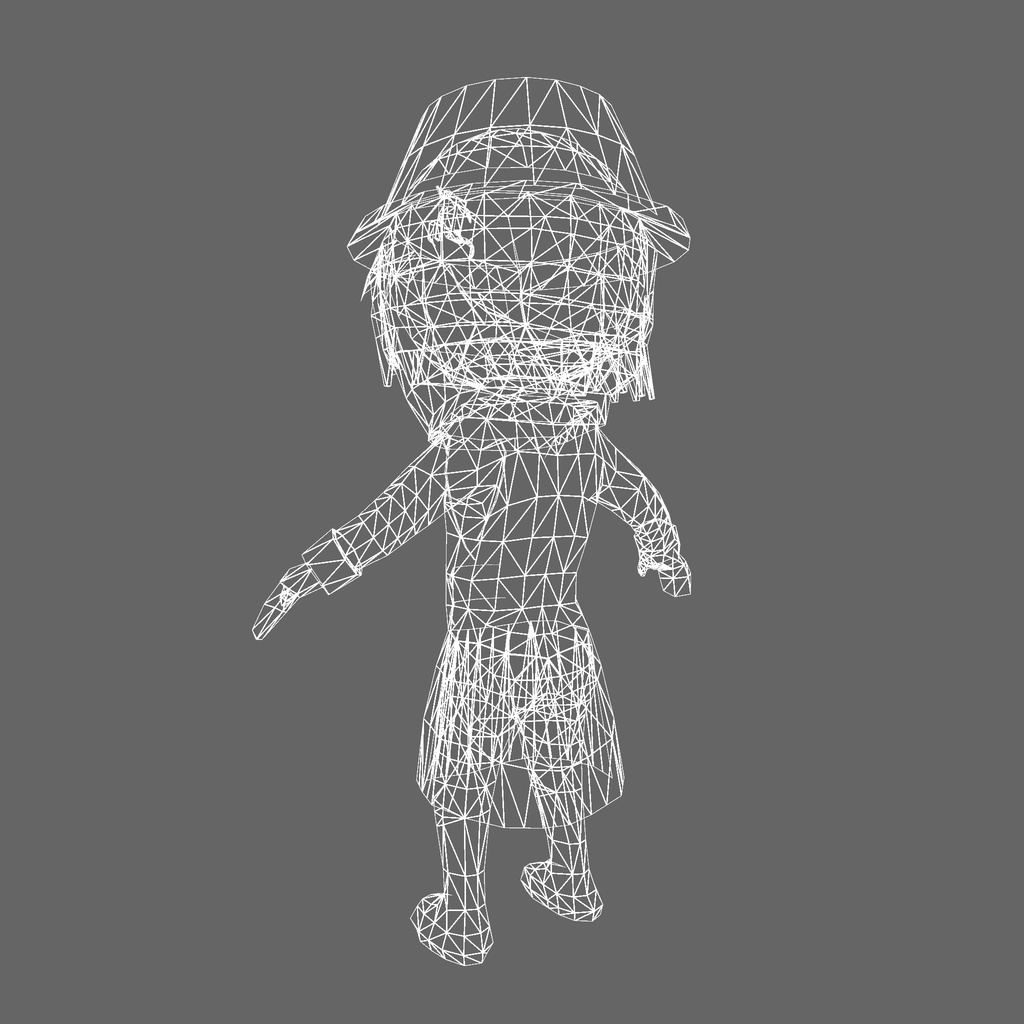 オリジナル3Dモデル「ダークマジックボーイ」