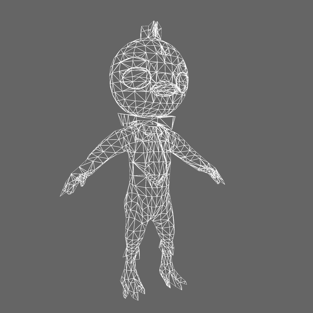 オリジナル3Dモデル「獣 ケモノ ぺんぎん」