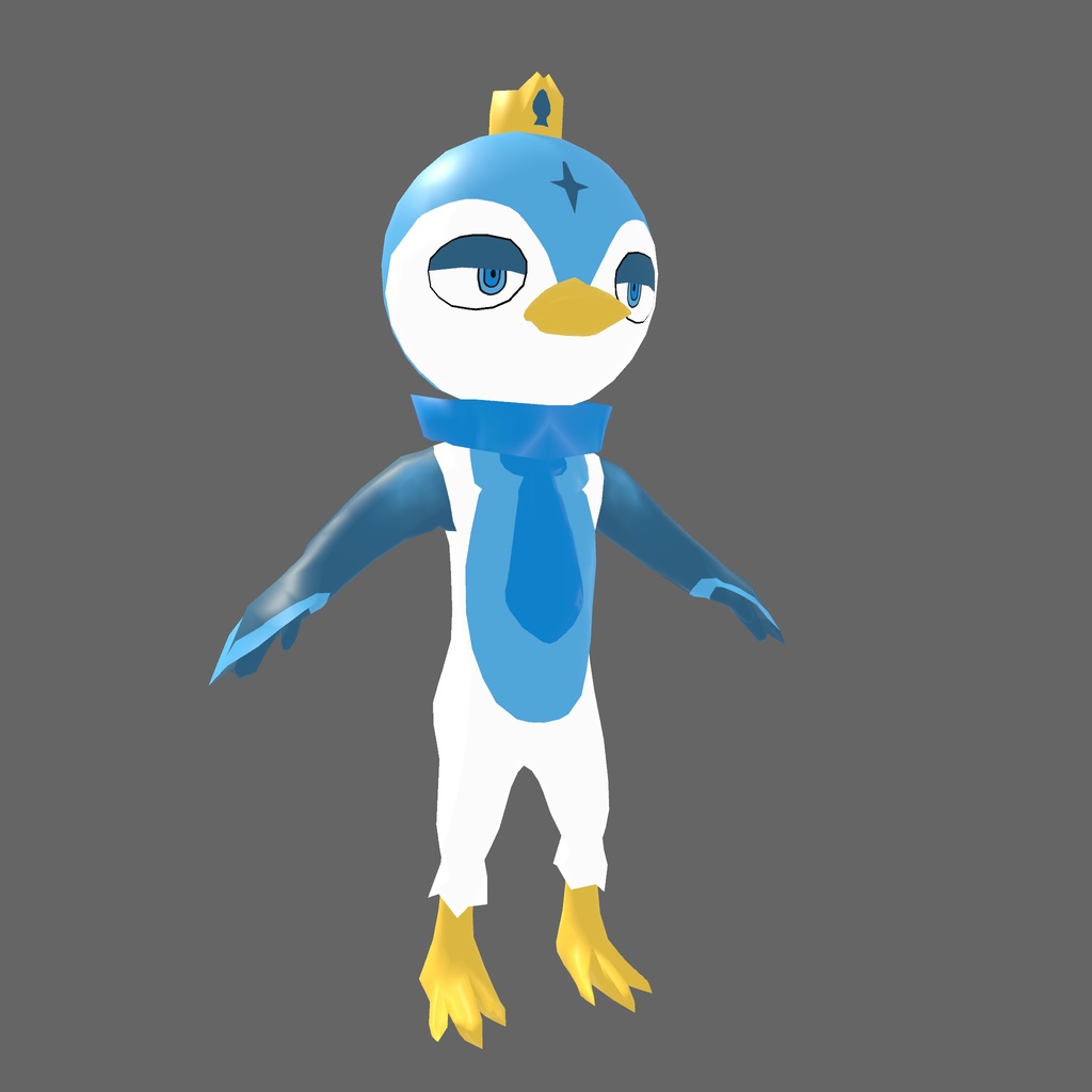 オリジナル3Dモデル「獣 ケモノ ぺんぎん」