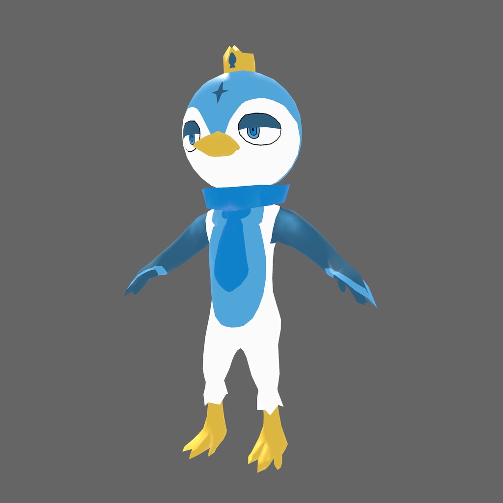 オリジナル3Dモデル「獣 ケモノ ぺんぎん」