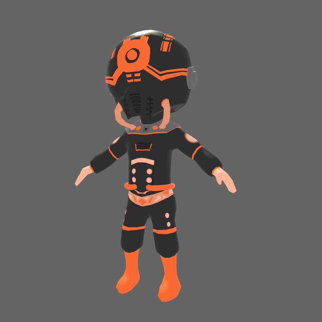 オリジナル3Dモデル「サイバーオレンジ」