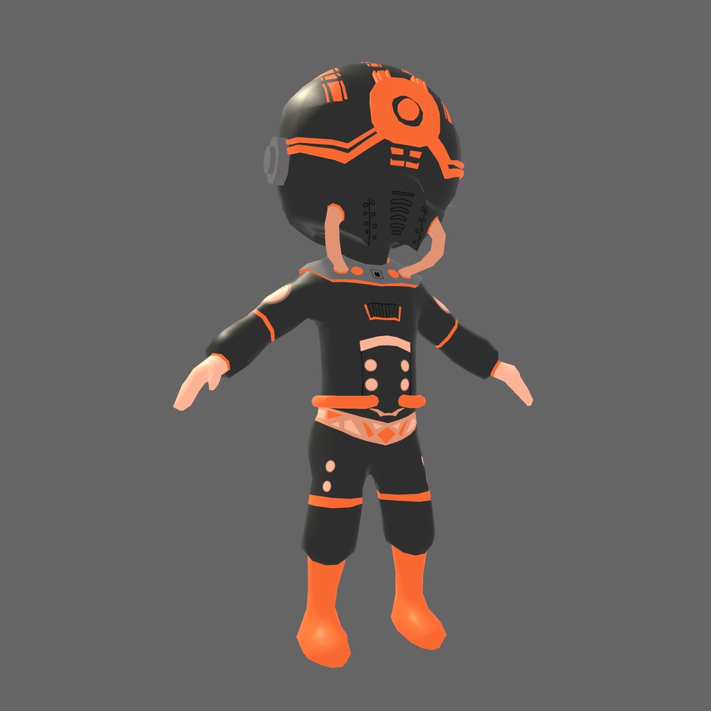 オリジナル3Dモデル「サイバーオレンジ」