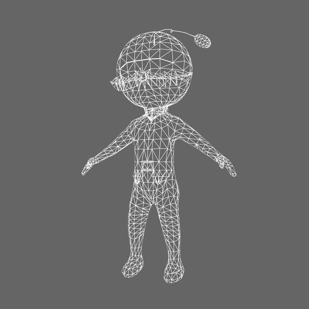 オリジナル3Dモデル「メロンマン」