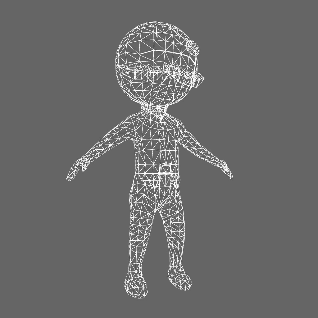 オリジナル3Dモデル「メロンマン」