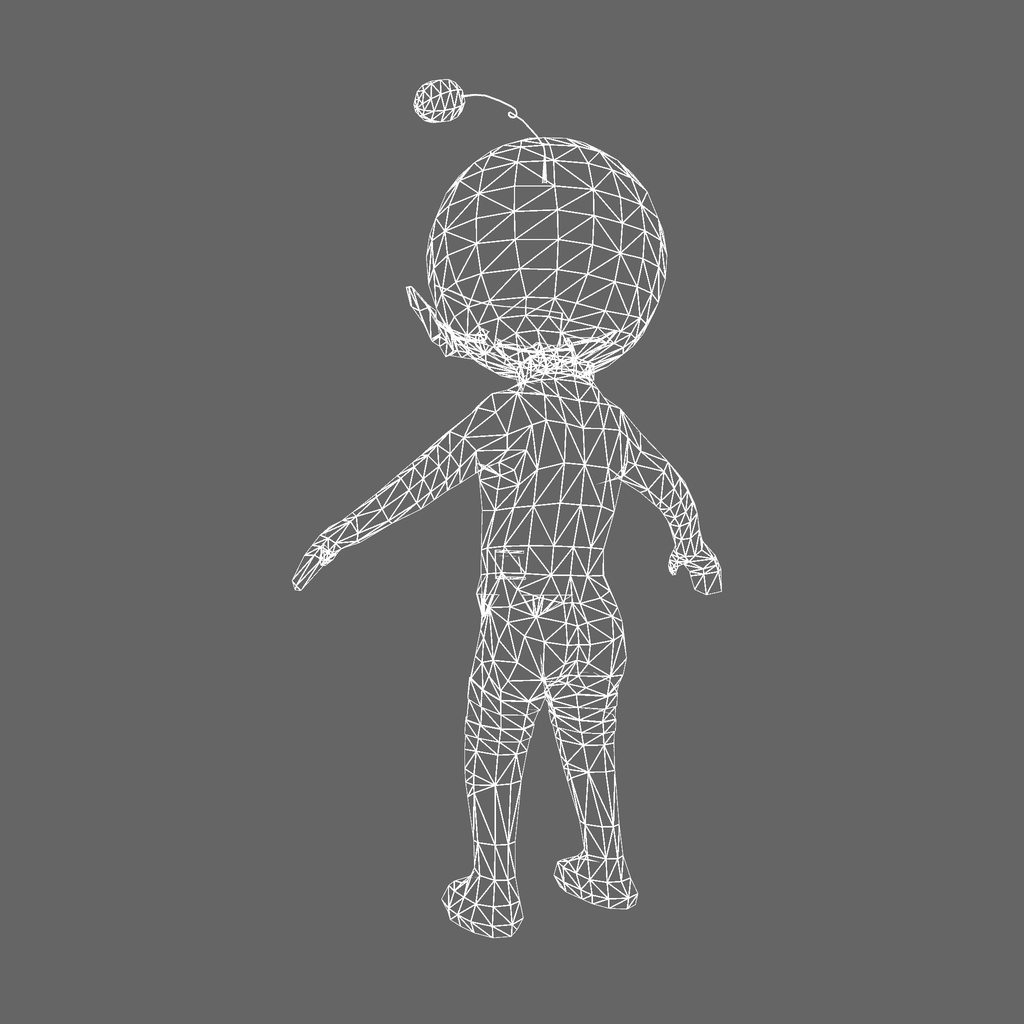 オリジナル3Dモデル「メロンマン」