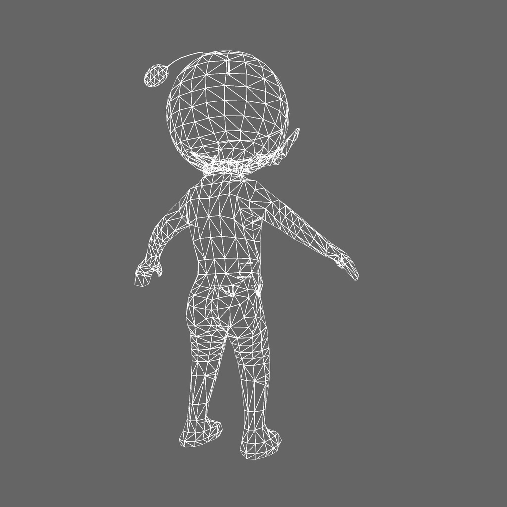 オリジナル3Dモデル「メロンマン」