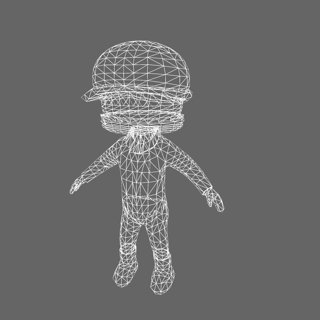 オリジナル3Dモデル「バーガー王子」